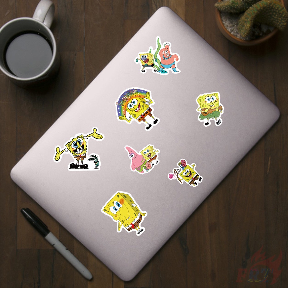 100Pcs/Set ❉ SpongeBob SquarePants Series C Stickers ❉ DIY Fashion Waterproof Decals Doodle Stickers