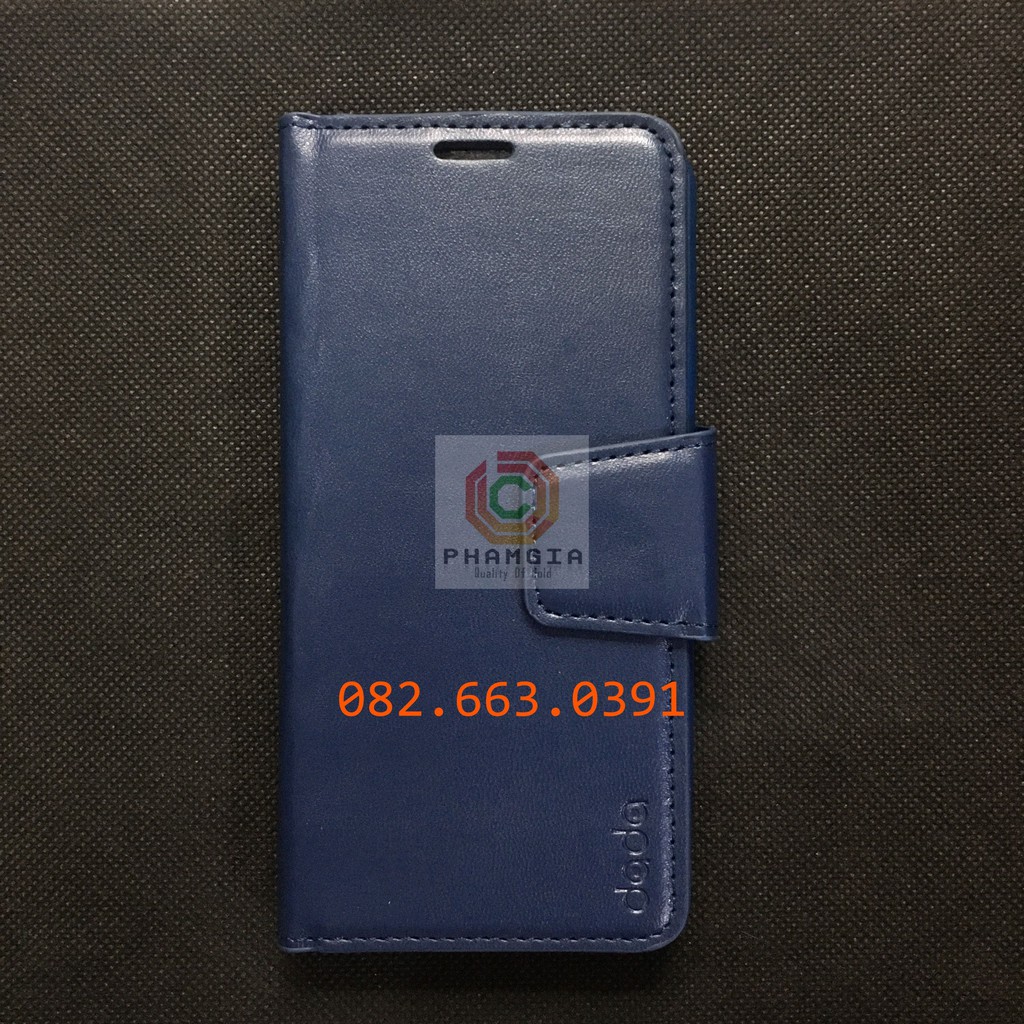 Bao da Samsung J7 Plus da cao cấp, có ngăn thẻ, nắp gập chống đỡ xem phim