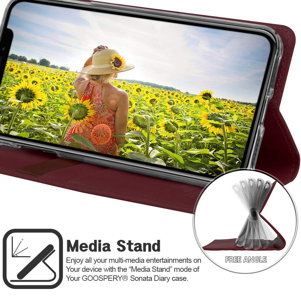 Bao da iPhone Xs Max Mercury Goospery Sonata Diary - Nhập Khẩu Hàn Quốc (Nhiều màu) | BigBuy360 - bigbuy360.vn