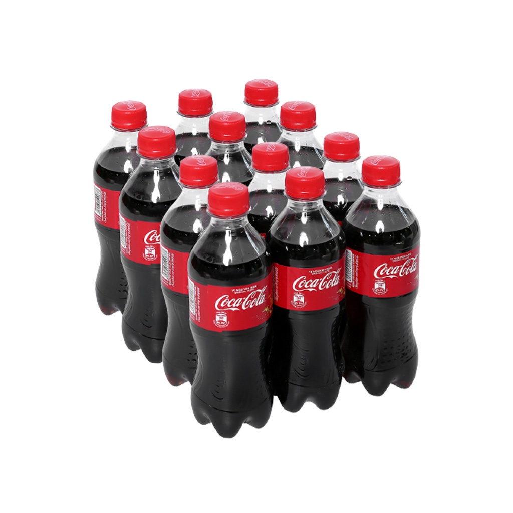 Thùng 24 chai nước ngọt Coca-Cola vị nguyên bản 390ml