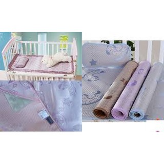 CHIẾU LỤA MÙA HÈ CHO BÉ KÈM GỐI (60CM X 120CM)