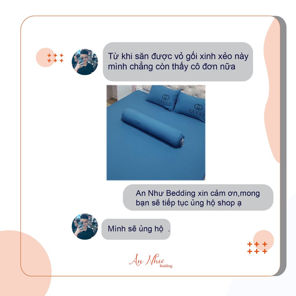 Vỏ gối ôm cotton tici 35x100cm An Như Bedding | BigBuy360 - bigbuy360.vn