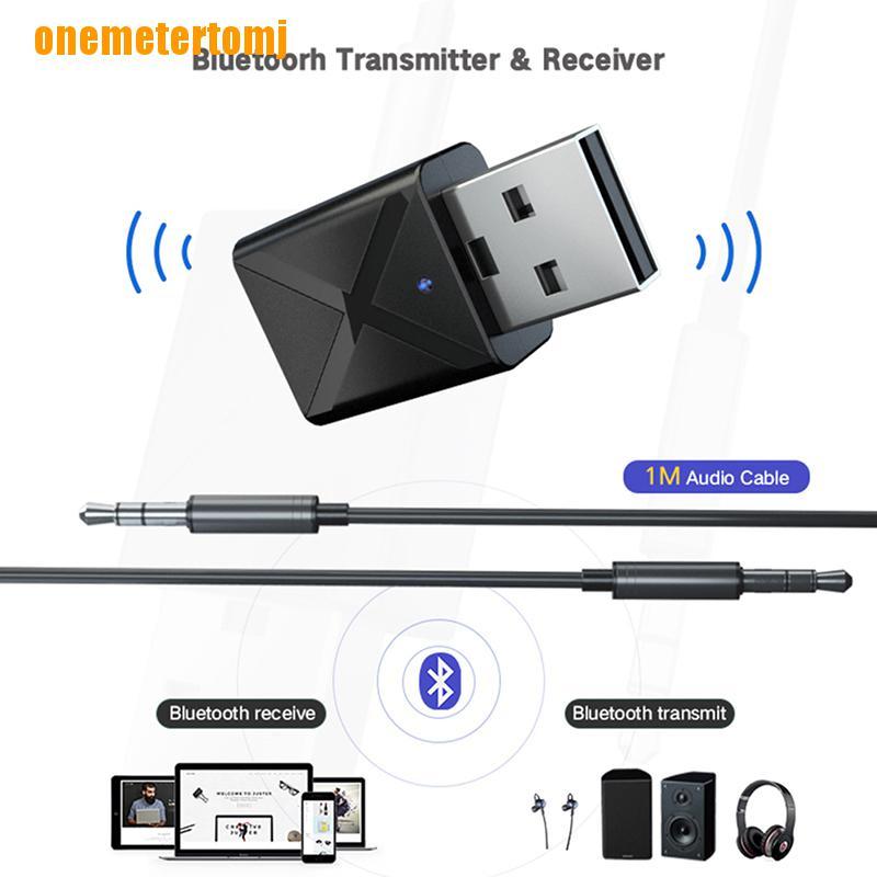 Bộ Thu Phát Bluetooth Không Dây 2 Trong 1 5.0 Cho Xe Hơi