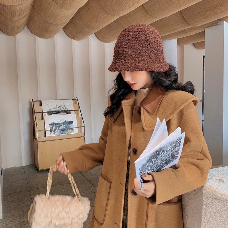 Áo Khoác Dạ Mangto Dáng Dài Cổ Đôi Cashmere