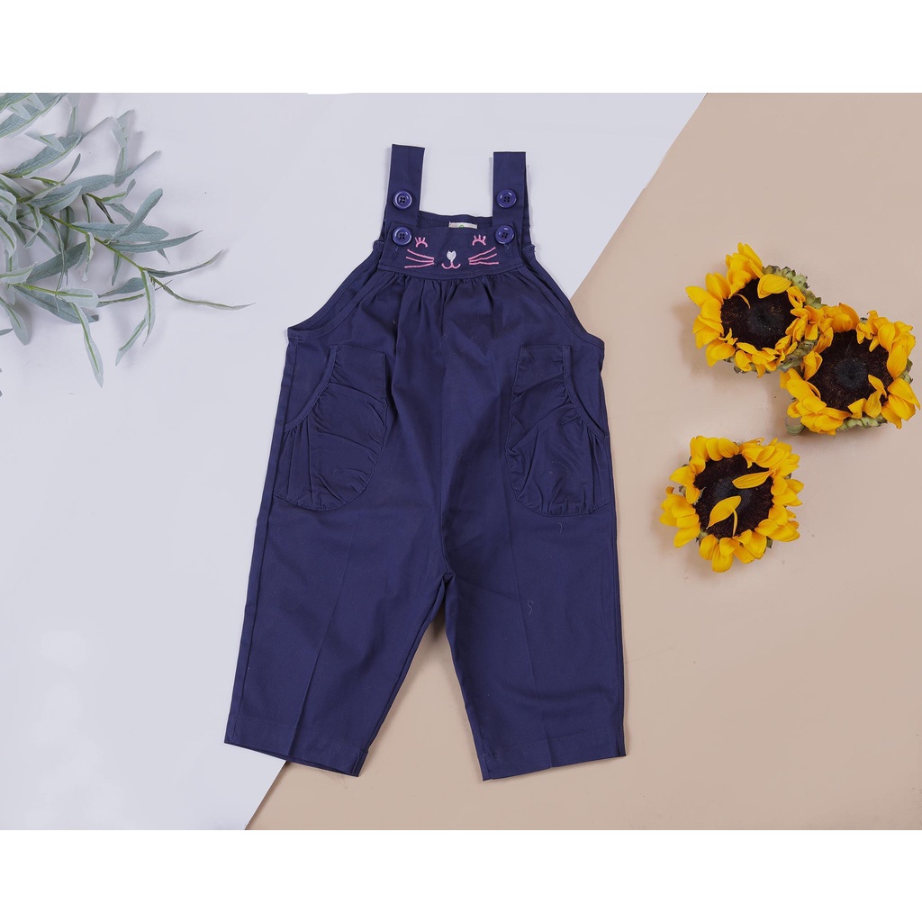 Yếm kaki mèo bé gái LITIBABY size 4/10