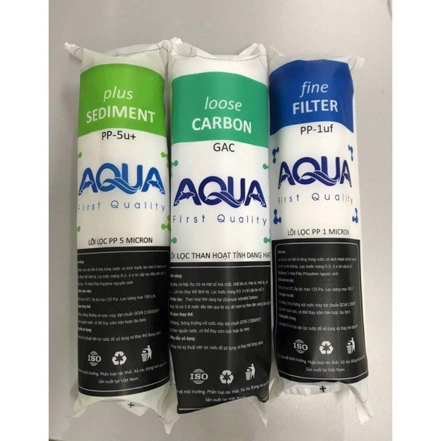 Lõi lọc nước AQUA số 1, 2, 3