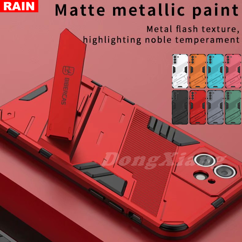 iPhone 11 Pro Max XR XS Max With Ring Stand Cyberpunk Hard PC Shockproof TPU Protective Case Rain