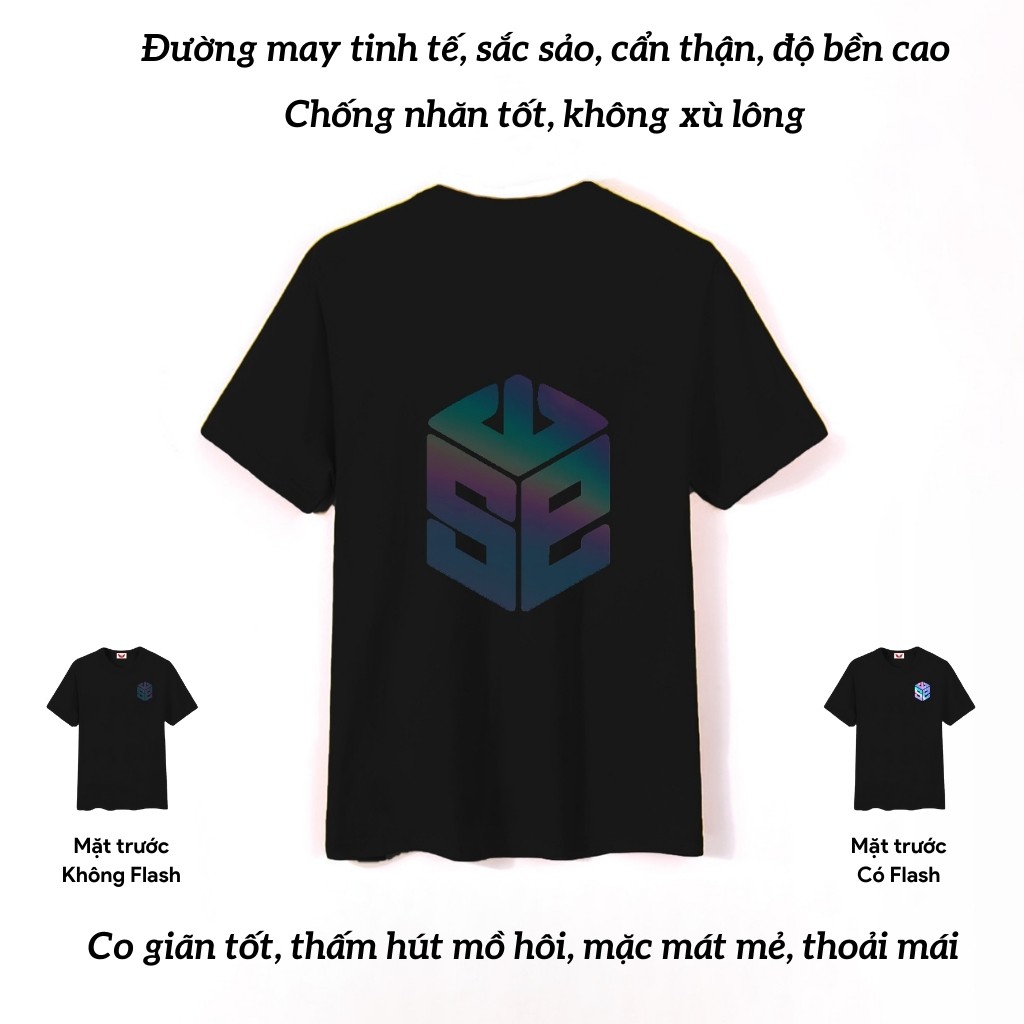 Áo Thun Phản Quang SWE form rộng unisex tay lỡ chất Cotton cao cấp freesize cho nam và nữ, co giãn thoải mái PQ32 4T | BigBuy360 - bigbuy360.vn