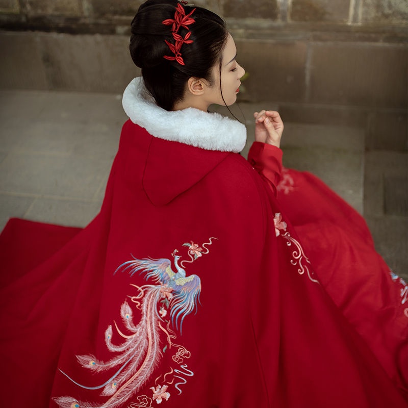 Áo Choàng Hán Phục Bằng Len Dày Dáng Dài Thời Trang Nam Nữ | BigBuy360 - bigbuy360.vn