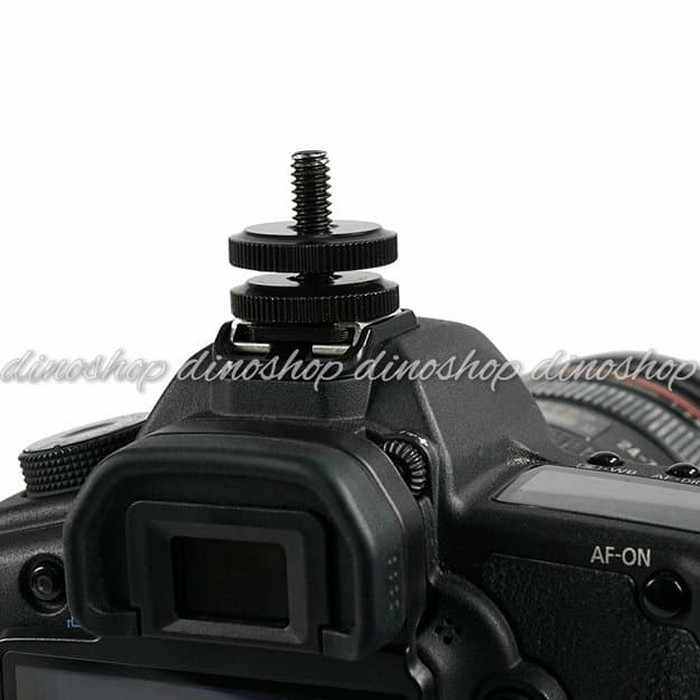 Hot Shoe To 1 / 4 Inch Flash Adapter Male Screw Dslr Gopro New Mới