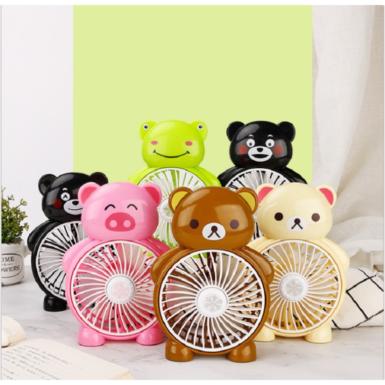 Quạt Mini 3 Cánh Để Bàn Hình Thú