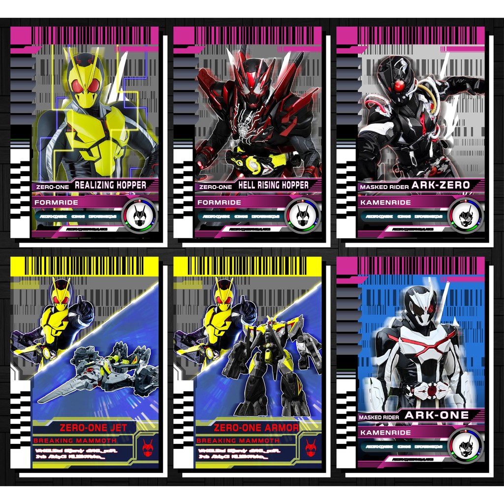 [Độc Quyền Phản Quang 7 Màu] Thẻ Bài (Card) Kamen Rider Zero One