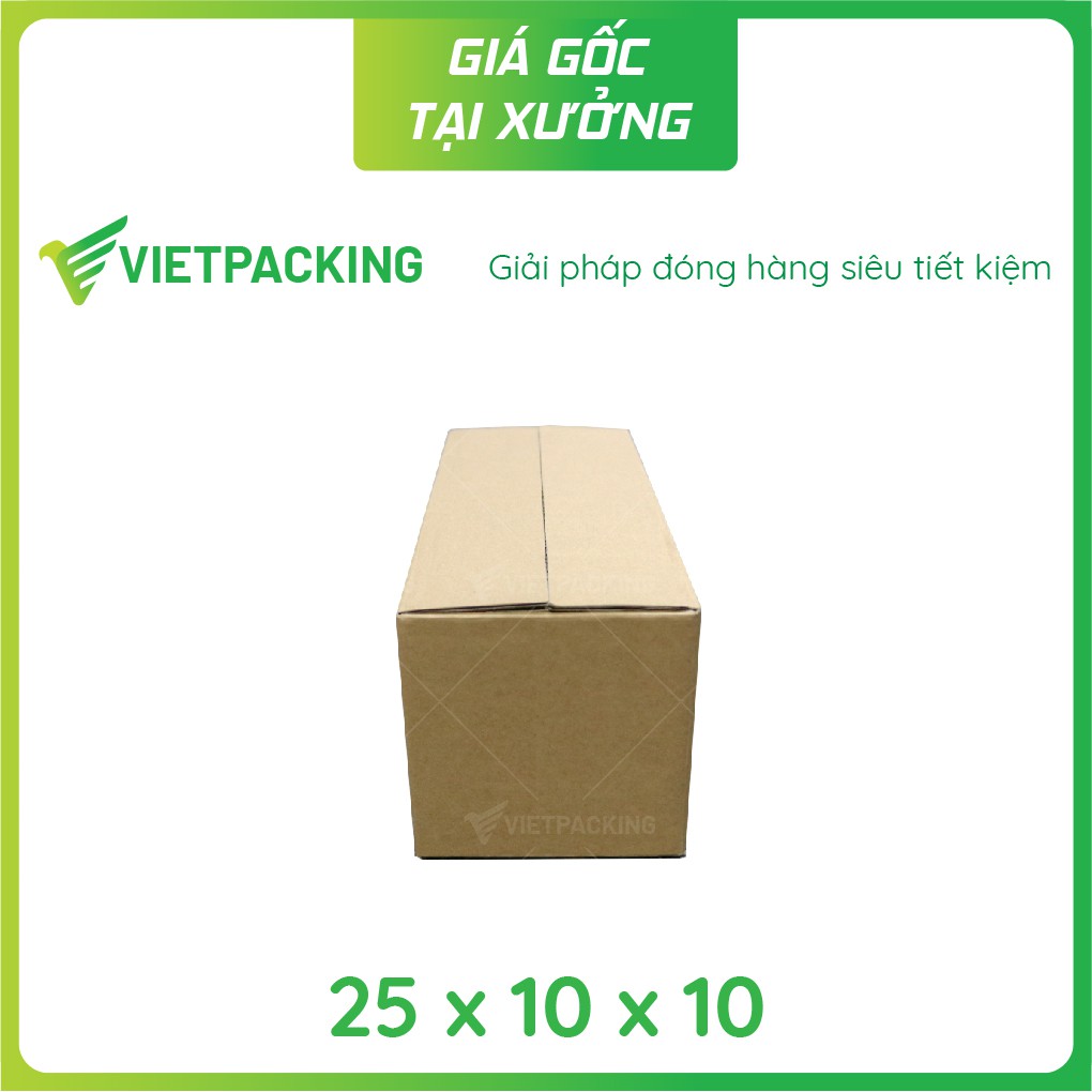 25x10x10 (1 Nâu) - 25 hộp carton đóng gói hàng hóa