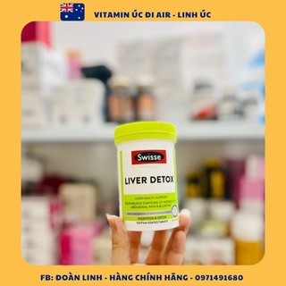 Viên Thải độc gan Liver Detox Swisse Úc,Hàng chuẩn Úc Đi Air