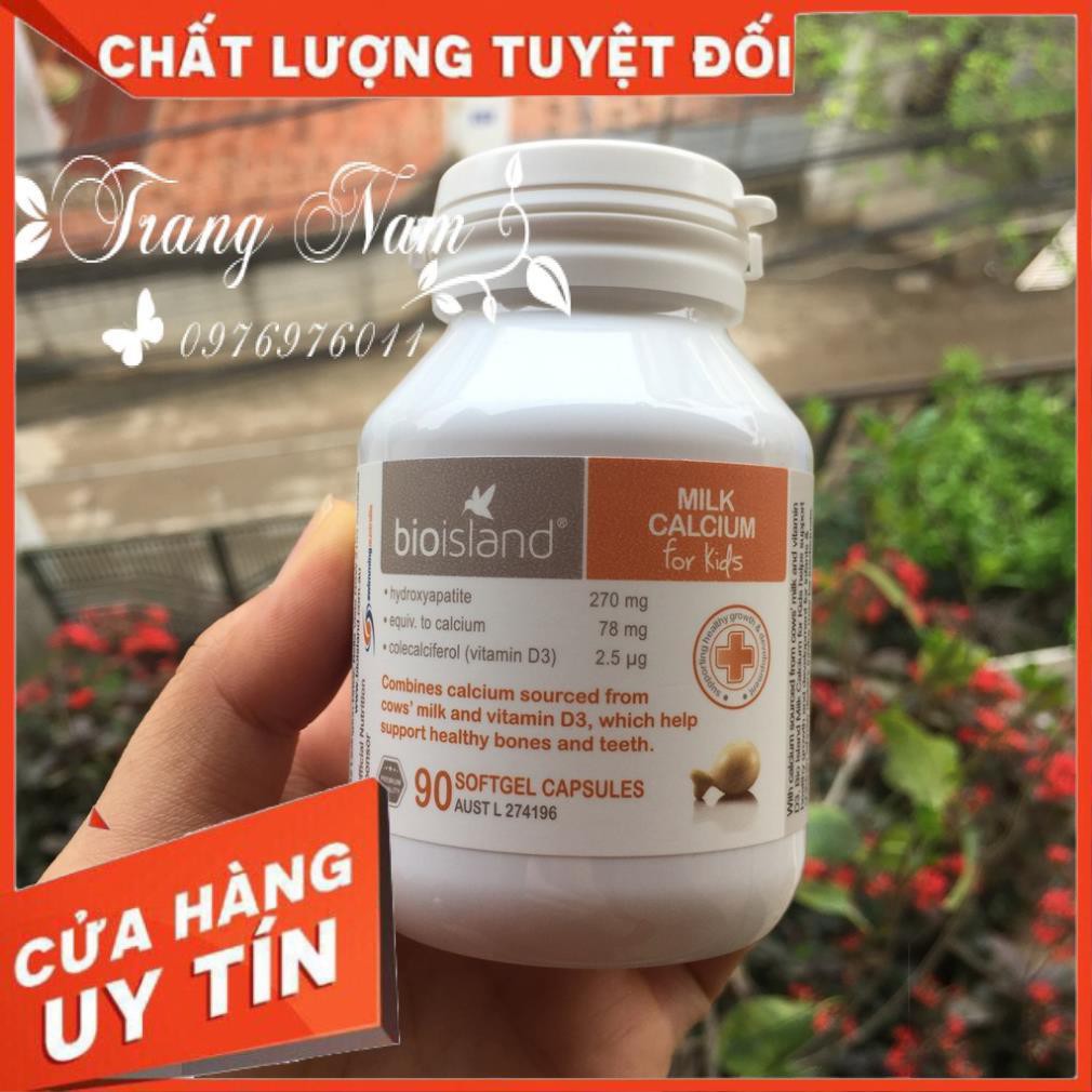 Lọ Canxi milk 90 viên của Úc (Milk Calcium for kids) hàng có tem Chemist