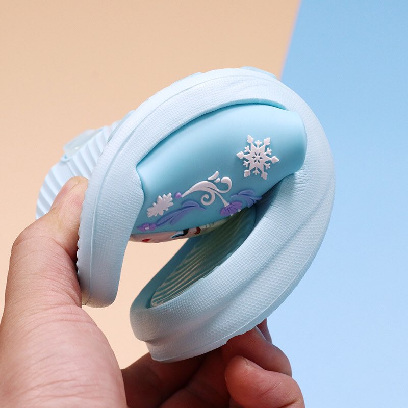 DÉP TRẺ EM BÉ GÁI  HÌNH ELSA 3D QUAI ĐẾ XỎ SIÊU NHẸ