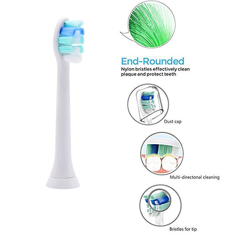 (Hàng Mới Về) Set 8 Đầu Bàn Chải Đánh Răng Điện Philips Sonicare Thay Thế