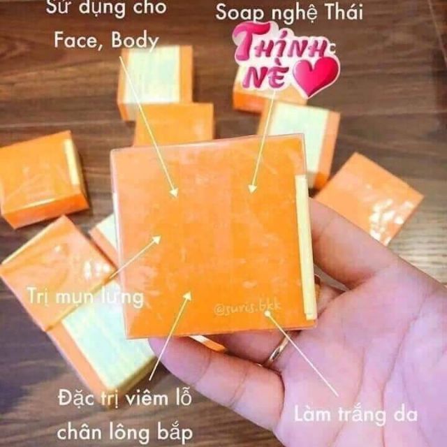 Xà phòng cam nghệ Thái