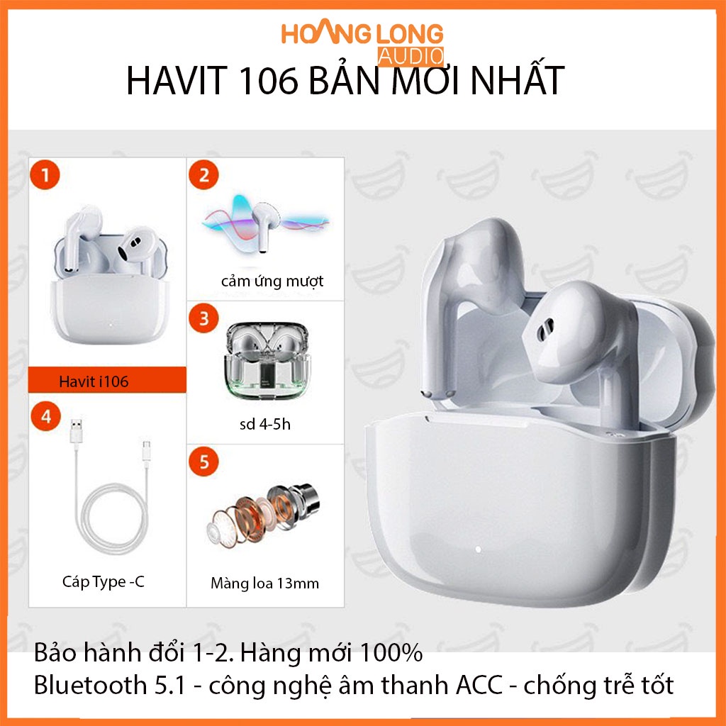 Tai nghe bluetooth Havit I99/I98/I108 - HAVIT bản mới