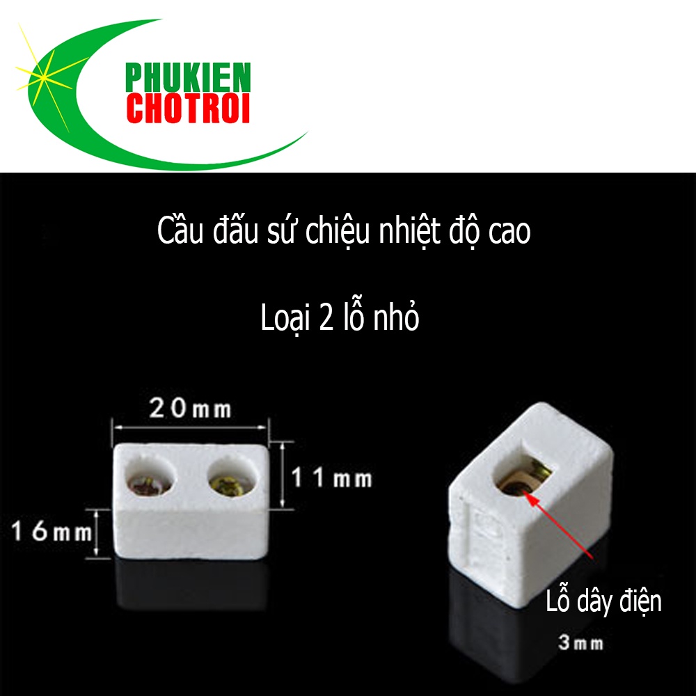 Cầu đấu sứ cách điện khung sứ chịu nhiệt