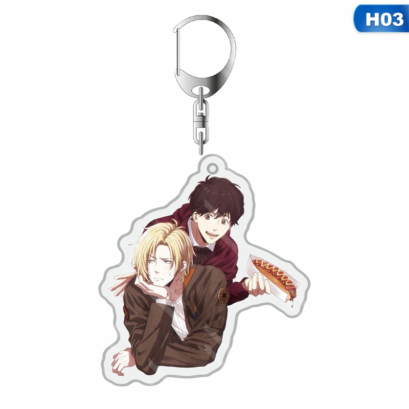 flowersqueen Móc Khóa Acrylic Hình Cá Hoạt Hình Đáng Yêu