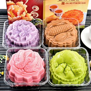 Bộ khuôn trung thu moon cake 2 mặt - 4 mặt