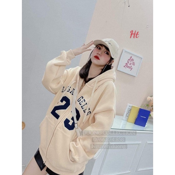 Áo khoá nỉ cooton LOS 23 HT12