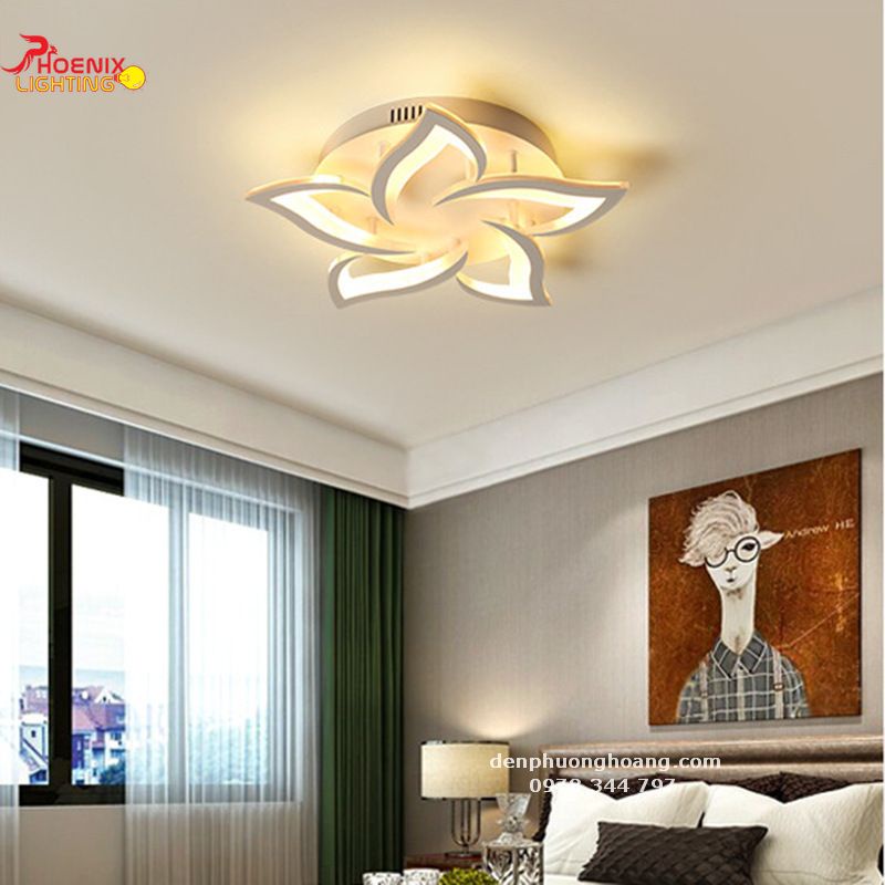 Đèn Ốp Trần Led Trang Trí Phòng Khách Phòng Ngủ D620 - Đèn Phượng Hoàng