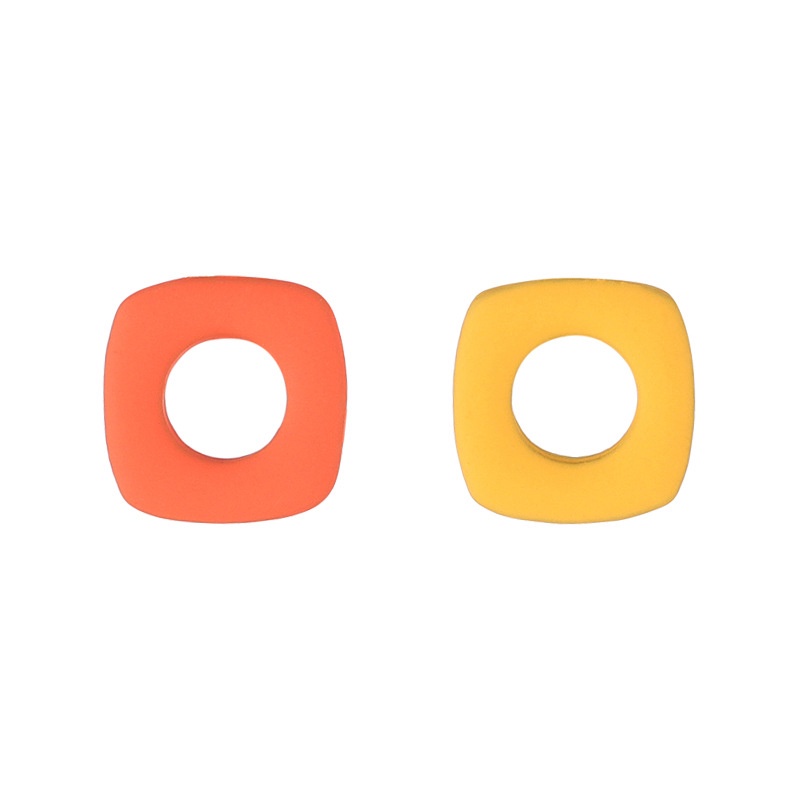 Khuyên tai dáng vuông màu sắc đơn giản thời trang sang trọng cho nữ