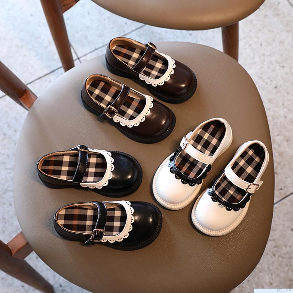 Giày búp bê da PU xinh xắn thời trang dành cho bé gái