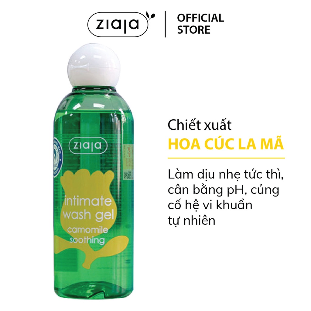 Dung Dịch Vệ Sinh Phụ Nữ Intima Ziaja 250ml, Vệ Sinh Vùng Kín Se Kít Giữ Cân Bằng Độ pH Sinh Lý Tự Nhiên