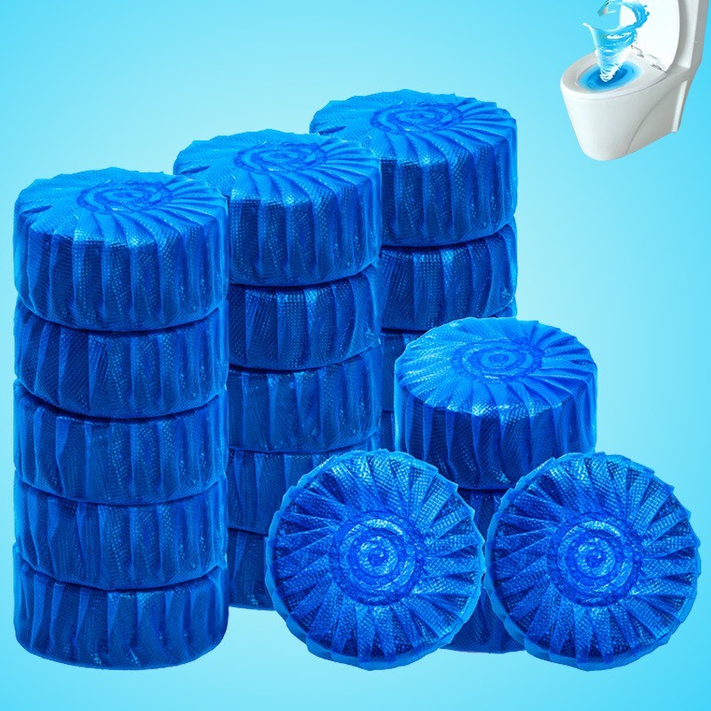 Viên thả bồn cầu khử mùi diệt khuẩn vệ sinh toilet thế hệ mới tẩy sạch mọi bám bẩn - Bịch 10 viên