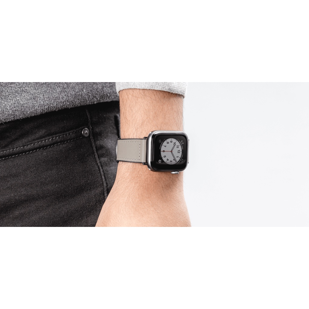 Dây đồng hồ SwitchasEy Hybrid Silicone-Leather Dành Cho Apple Watch Ultra, Apple Watch Series