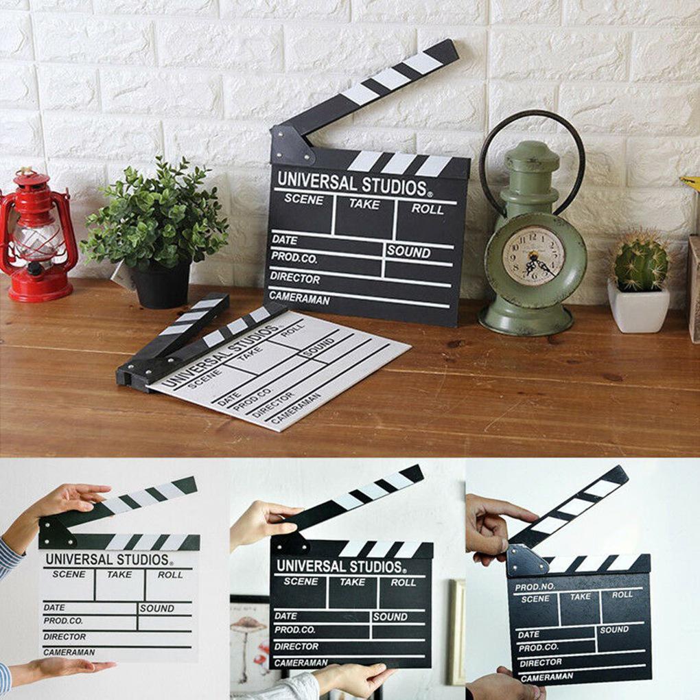 Clapboard Clapboard Phim Ảnh Bằng Gỗ Màu Đen