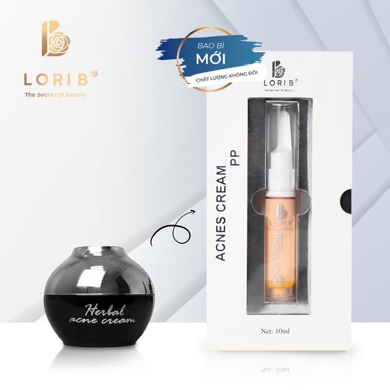 Kem mụn LoriB TẶNG tẩy tế bào chết Drshee 5ml