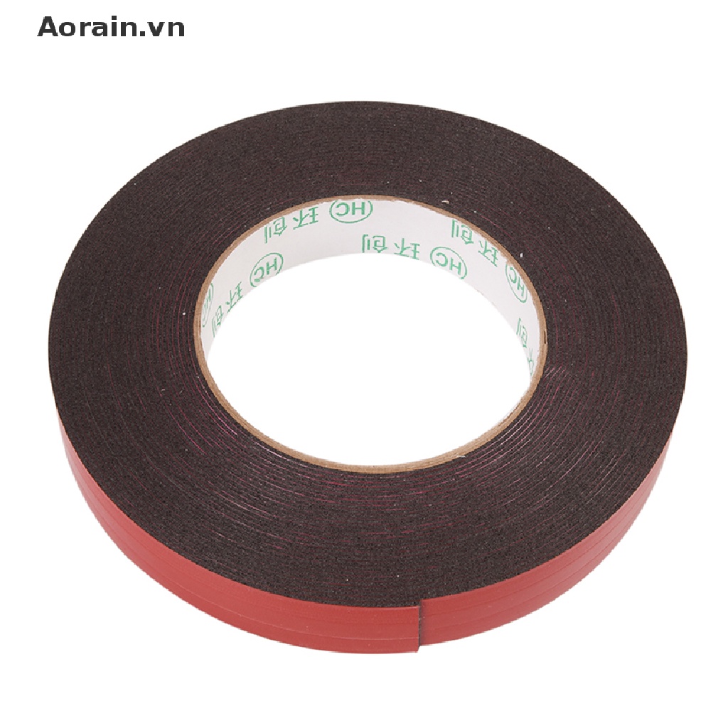 Cuộn băng keo hai mặt siêu dính màu đỏ dài 10m tiện dụng