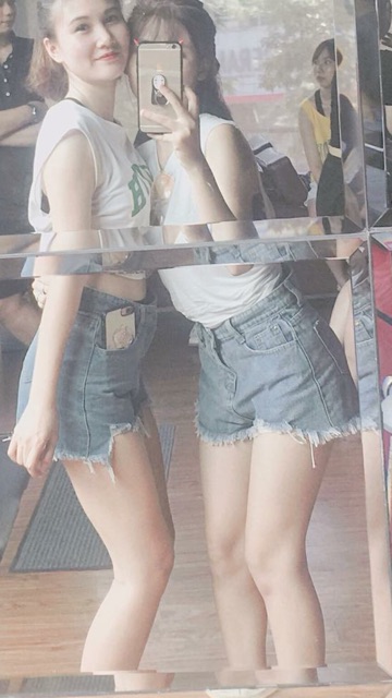 Quần short bò