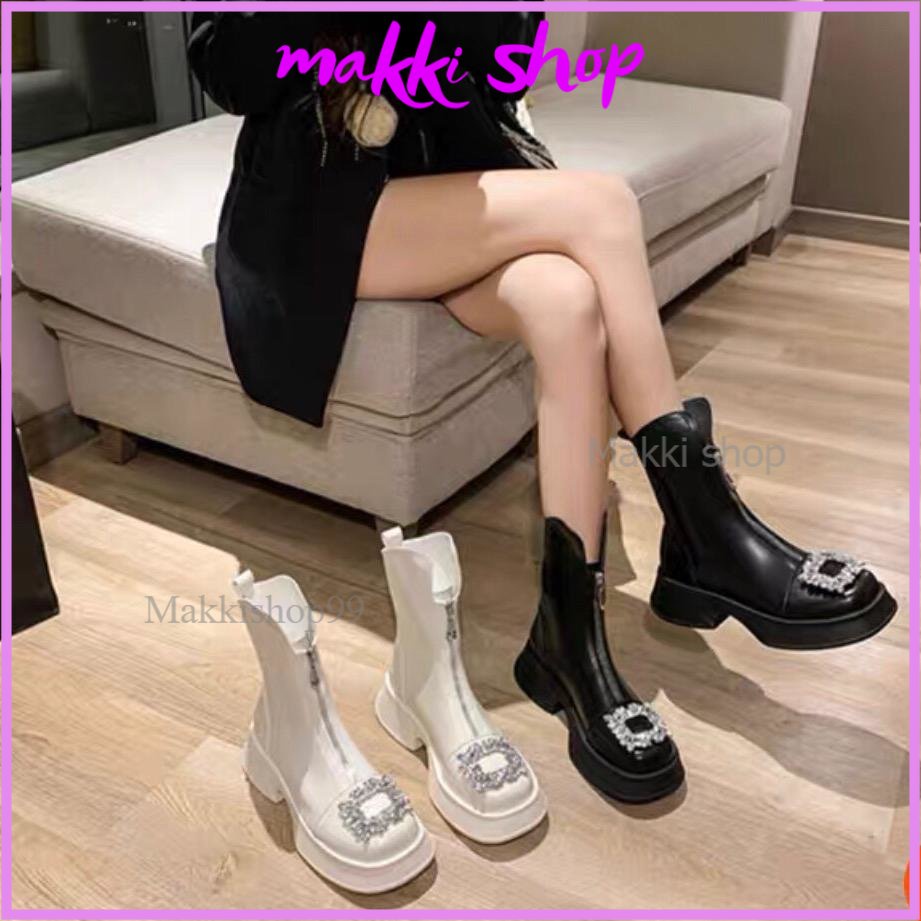 Bốt nữ khoá kéo đế cao 5cm siêu xinh(Lùi sz)