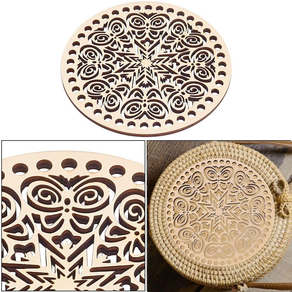 YIYU Giỏ Đựng Dụng Cụ Đan Len Thêu Họa Tiết Xinh Xắn Trang Trí Nhà Cửa