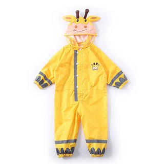 Bộ áo mưa liền quần hình thú siêu dễ thương cho bé từ 2-6 Tuổi