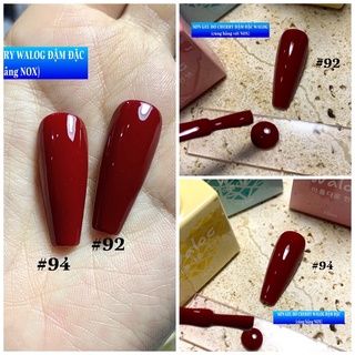 Sơn gel đỏ cherry đậm đặc walog