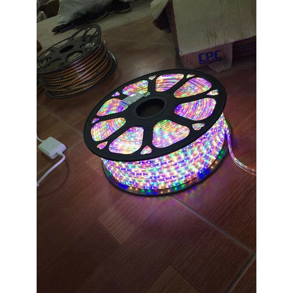Combo cuộn dây led 100m và 2 khiển nháy