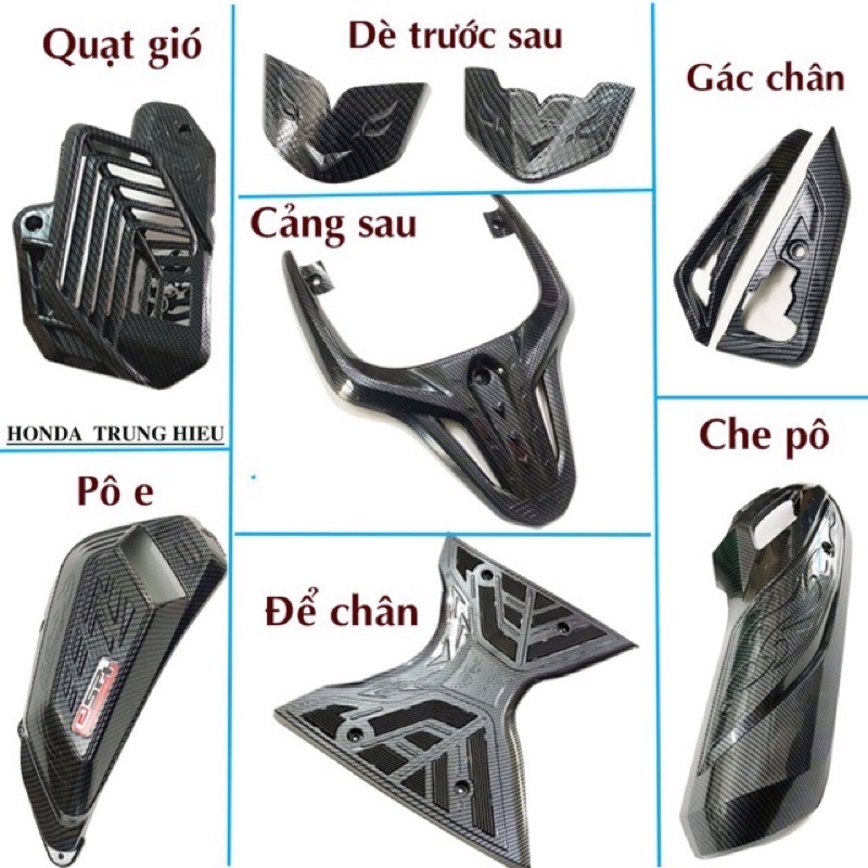 Ốp Trang Trí Sh 2020-2021-2022 Nhựa Carbon Loại 1 Siêu Bền