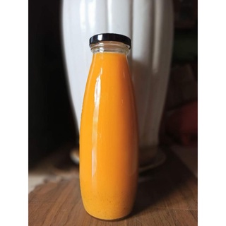 Chai thủy tinh 500ml 1 lít nắp chống tràn đựng mật ong sữa hạt cafe detox