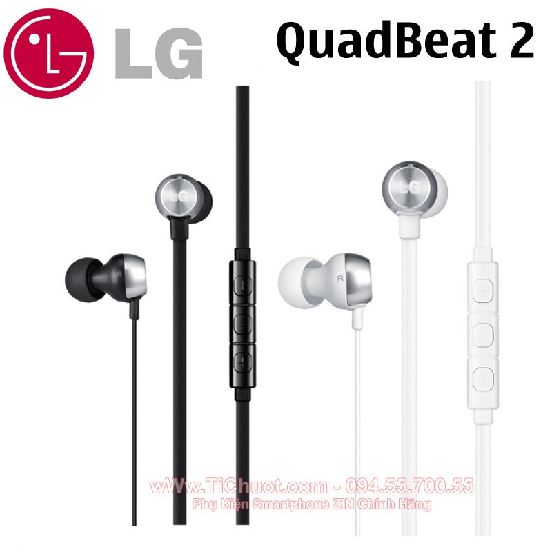 [Mã ELFLASH5 giảm 20K đơn 50K] [ELMI03 hoàn 20K xu]Tai nghe LG Quadbeat 2 LG G2,G3,G PRO 2 ZIN Chính Hãng