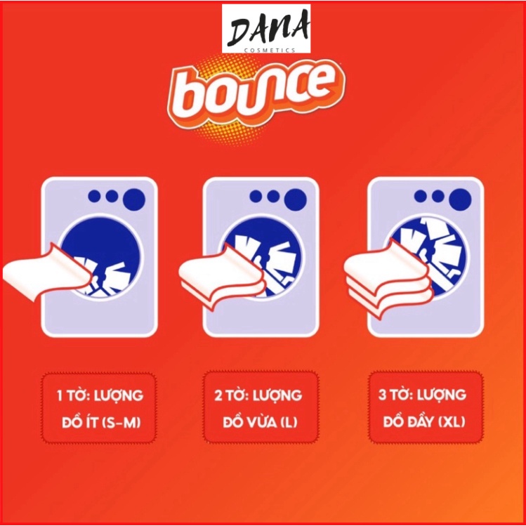 GIẤY THƠM QUẦN ÁO BOUNCE VÀ LÀM MỀM VẢI DANA