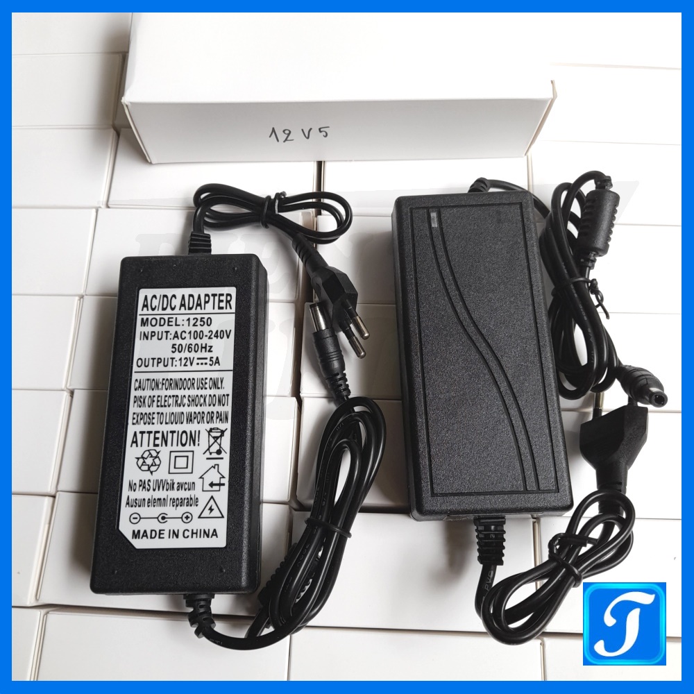 Bộ Chuyển Đổi Nguồn 220V AC 12V DC Adapter 12V 3A 4A  5A Vỏ Nhựa Jack 5.5*2.5mm 5.5*2.1mm