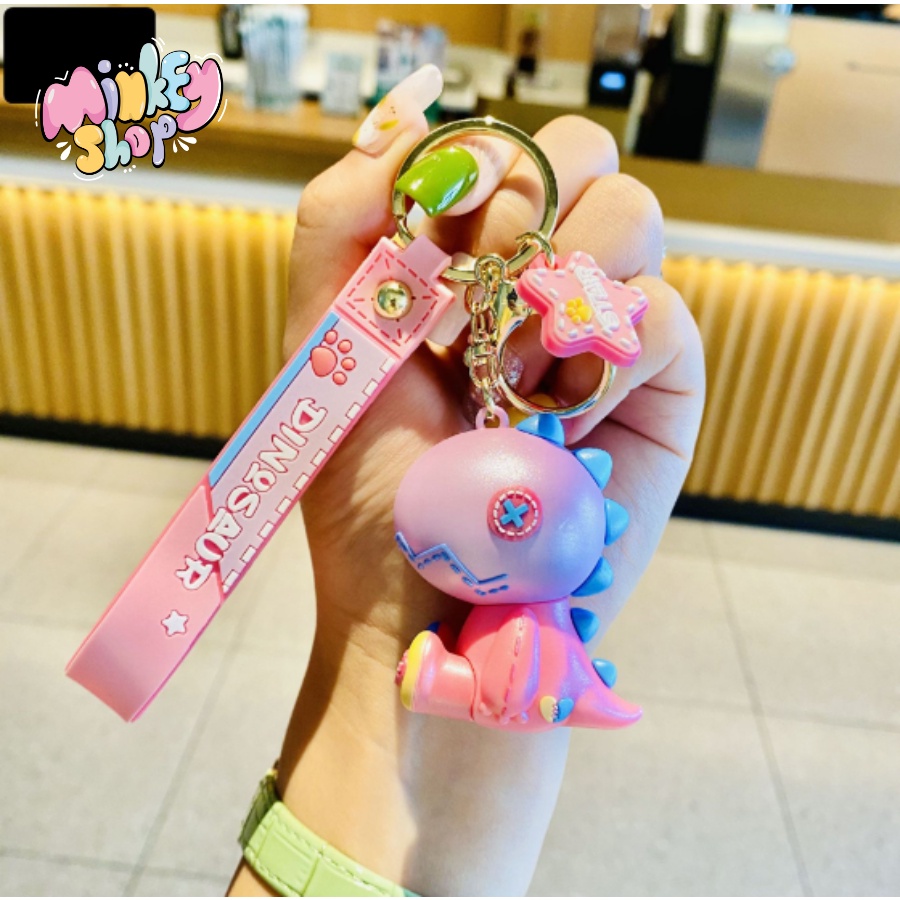 Móc Khóa Đẹp Hình Khủng Long Dễ Thương phụ kiện Túi Xách -Minkey