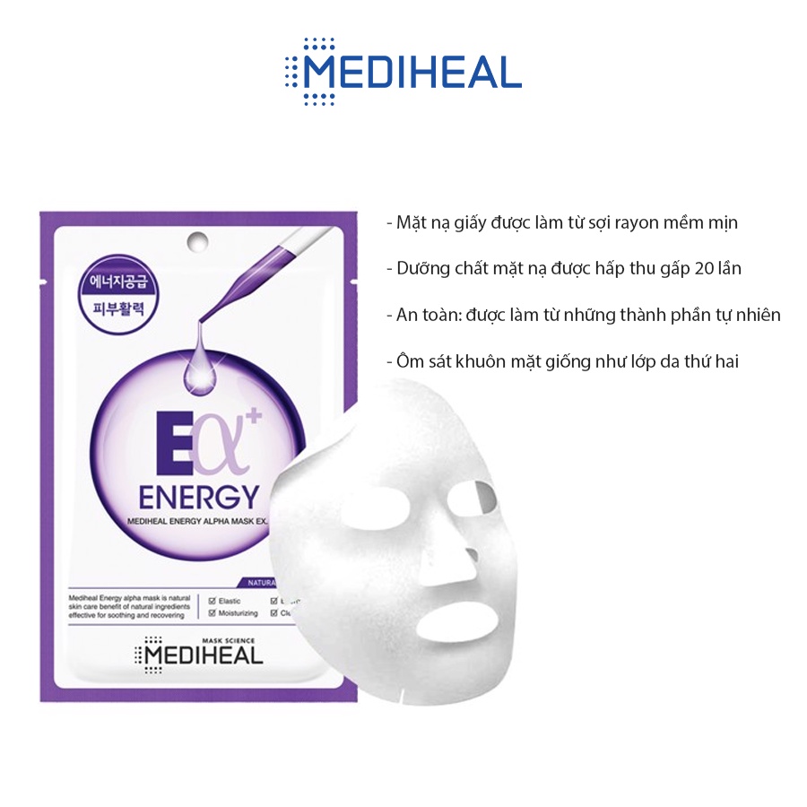 [Mã COSMDH11 giảm 8% đơn 150k] Mặt Nạ Hồi Sinh Làn Da Mediheal Energy Alpha Mask EX 23ml | BigBuy360 - bigbuy360.vn