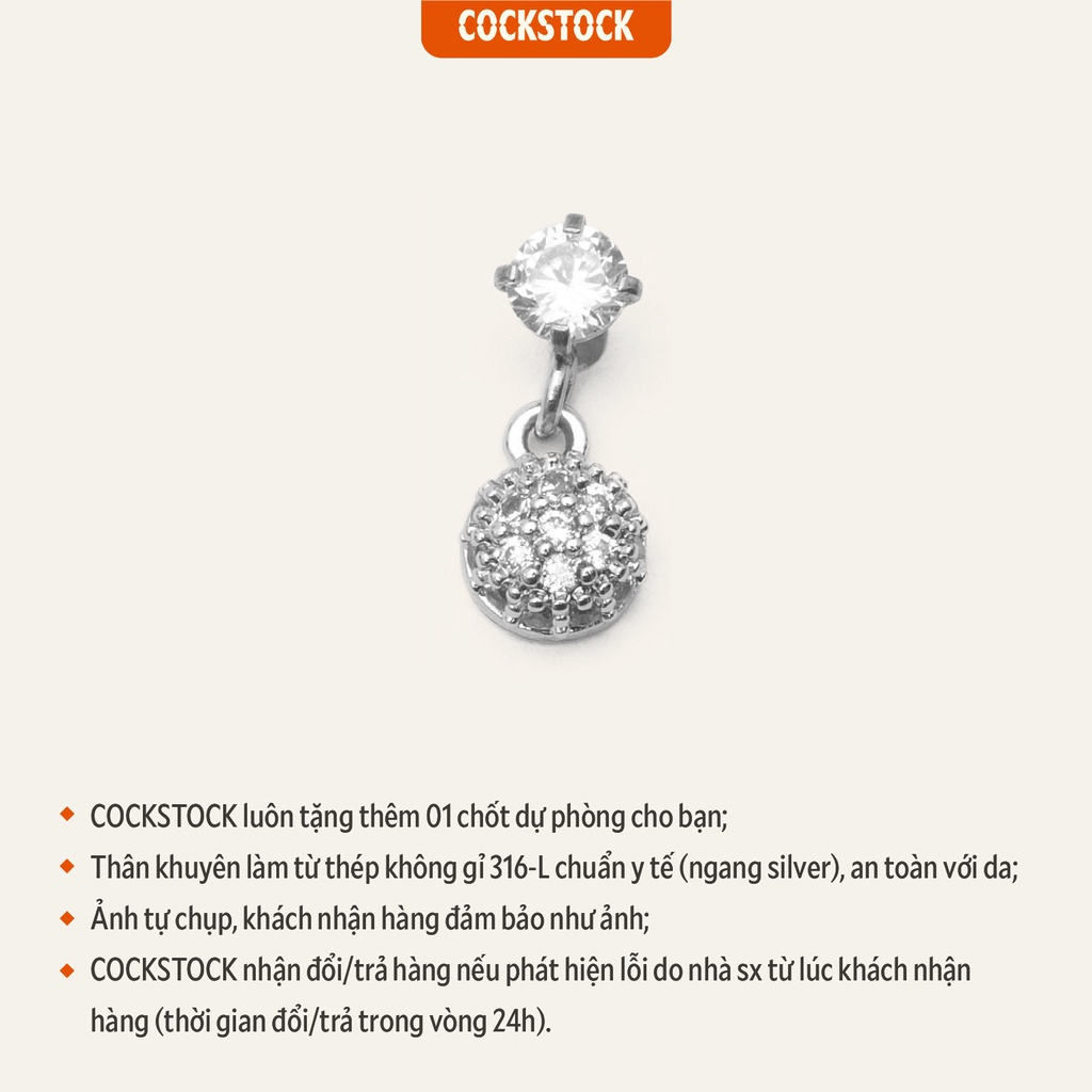 Khuyên tai thả Blink Diamond Drop CockStock